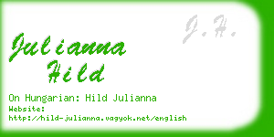 julianna hild business card